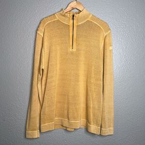 Men’s retrofit quarter zip sweater Size Large